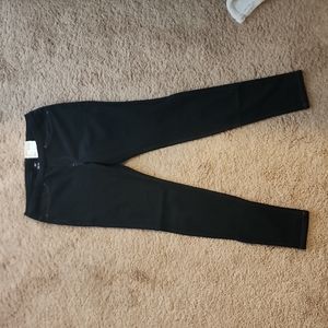 Hue black denim leggings, size Medium